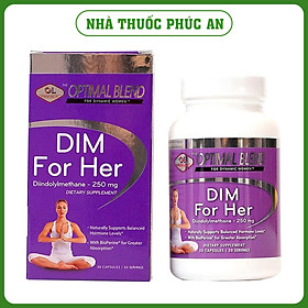 Viên uống hỗ trợ cân bằng nội tiết tố nữ Dim For Her Olympian Labs Mỹ 30 viên