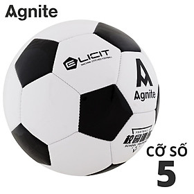 Quả bóng đá PVC Agnite cỡ số 5 - Màu trắng đen