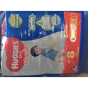 Tặng Thêm 8 Miếng- Tã quần Huggies L68-Tràm trà tự nhiên ngừa hăm