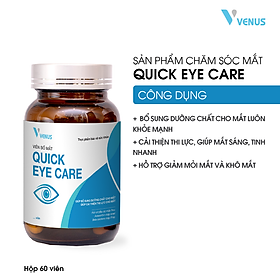 Sản phẩm chăm sóc mắt Quick Eye Care hỗ trợ giảm nhức mỏi, khô