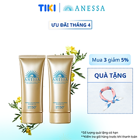 Bộ đôi 2 Kem chống nắng dạng gel bảo vệ hoàn hảo Anessa Perfect UV Sunscreen Skincare Gel 90g