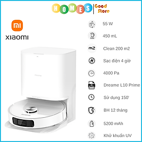 Robot Hút Bụi Lau Nhà XIAOMI DREAME L10 Prime Đổ Rác, Sấy Khô Tự Động