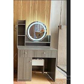 Mua Bàn trang điểm gương có đèn Led cảm ứng  cánh trơn  gỗ MDF phủ melamine