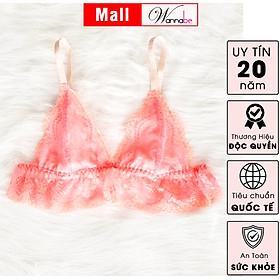 Áo ngực bralette cao cấp wannabe anr09 áo chíp không mút, không không, ren mỏng chân ngực nhún bèo xinh xắn , nữ tính