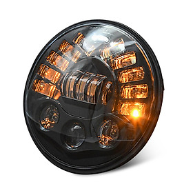 7'' Inch 85W LED Headlights Replacement for Jeep Wrangler JK TJ LJ 1997-2018, w/ DRL, High/Low Beam,and Amber Turn