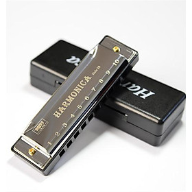 Harmonica 10 lỗ cho trẻ em bằng gỗ Kèn đôi hàng có thể thổi được Họa tiết hoạt hình dễ thương Đồ chơi giáo dục âm nhạc cho trẻ mới bắt đầu