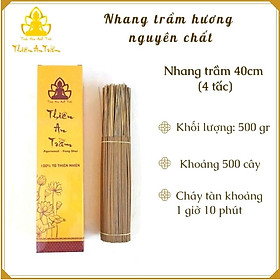 Mua Nhang trầm hương nguyên chất tự nhiên Size 40cm - Hộp 500 gram