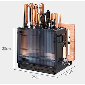 Mua Hộp đựng dao thớt Carbon Steel có thể treo (Black Clear)