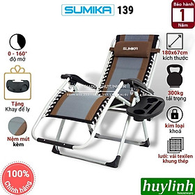 Mua Ghế xếp gấp thư giãn Sumika 139 - 189x67cm - Tải trọng 300kg - Hàng chính hãng