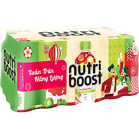 Lốc 24 Chai Sữa Nutriboost Hương Đào (297ml / Chai)