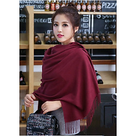 Khăn choàng cổ cashmere một màu 10