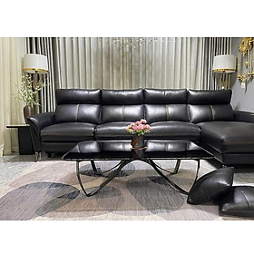 Mua Sofa chỉnh điện góc L da bò Italy Tundo màu đen – SFDLCT29 dài 3m3 x 1m7 hàng cao cấp chuẩn da bò nhập khẩu Ý