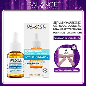 Serum Cấp Nước Dưỡng Ẩm Balance Active Formula /Hyaluronic Deep Moisturizing 30ml - Tặng Kèm Cột Tóc Nơ BERAV Handmade Annie Ribbon Giao Màu Ngẫu Nhiên