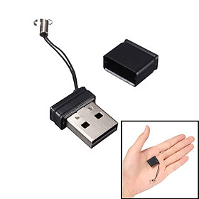 16GB USB 2.0 Black Mini Square Flash Memory Stick Pen Drive Storage Thumb U Disk