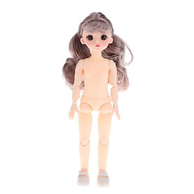 28cm 1/6 BJD Doll Body 3D Big Eyes Realistic Eyelash Girl Dolls With Shoes