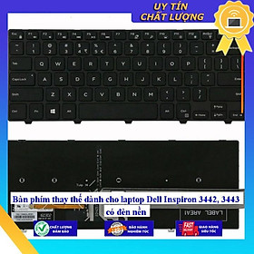 Bàn phím dùng cho laptop Dell Inspiron 3442 3443 có đèn nền  - Hàng Nhập Khẩu New Seal