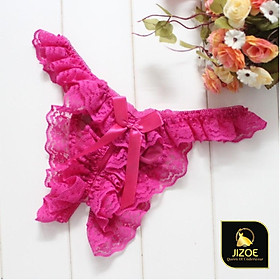 Quần lót lọt khe nữ dễ thương Ren đẹp xuyên thấu xẻ đáy chất lượng cao cấp Sexy gợi cảm quyến rũ xuất Nhât JIZOE QNK06