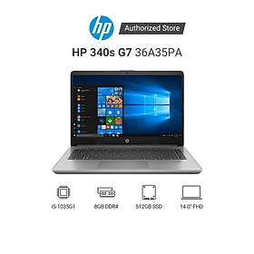 Hình ảnh Laptop HP 340s G7 (36A35PA) i5 1035G1 | 8GB RAM | 512GB SSD | 14 inch FHD | Win 10 | Xám - Hàng chính hãng