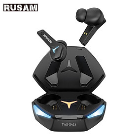 Rusam Ga33 Tai nghe Gamer Tai nghe độ trễ thấp BLUETOOTOT
