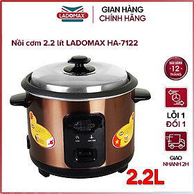 Mua Nồi cơm điện nắp rời 2.2 lít Ladomax HA-7122 - Hàng chính hãng