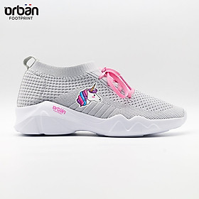 Giày thể thao cao cấp cho bé gái Urban TG2018 màu ghi