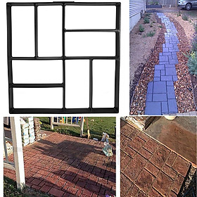 Reusable DIY 8 Grids Pathmate Stone Mold Paving Concrete Stepping Stone Mould Pavement Paver 40x40 CM