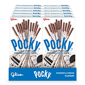 Bánh Snack Pocky Glico Cookies & Cream 40g lốc 10 hộp