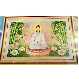Tranh đính đá Mẹ Quan Âm chưa đính - YN5444