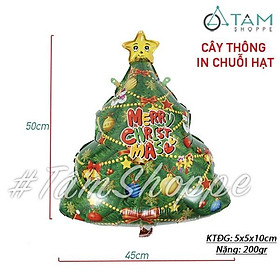 Bóng nhôm Cây thông Noel C50cm