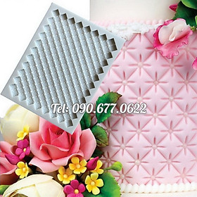 Khuôn silicone làm viền bánh, rau câu, fondant hình vuông phong cách Hàn Quốc - Mã số 1317