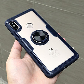 Ốp lưng cho Xiaomi Redmi Note 5 / Note 5 Pro Trong Suốt Chống Sốc iRing Viền Màu