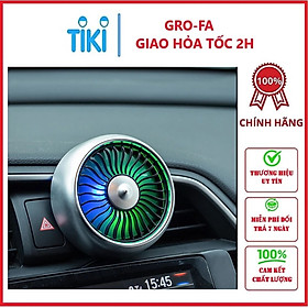 Mua QUẠT MINI GẮN XE HƠI TIỆN DỤNG 8.5x5 CM CÓ ĐÈN LED TRANG TRÍ - Hàng chính hãng (GIAO MÀU NGẪU NHIÊN)