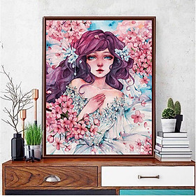 Mua Tranh sơn dầu số hoá tự tô đã căn sẵn khung 40x50 cm (painting by number) - Tinfany