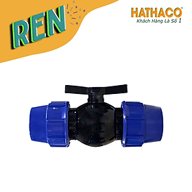 Van Nước PP 110 2 Đầu Rắc Co HATHACO Dùng Cho Ống HDPE