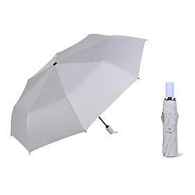 Three-fold Solid Color Sunscreen Black Glue Anti-Uv Folding Umbrella