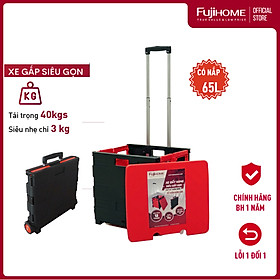 Mua Xe kéo đẩy hàng đi chợ siêu xếp gọn hình hộp vali FUJIHOME SC-240- Hàng chính hãng