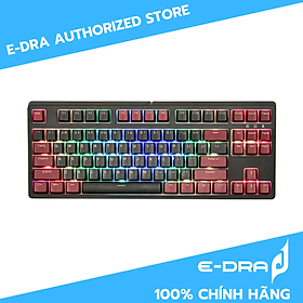 Bàn phím cơ E-Dra EK387 RGB Dark Warrior E-Dra Switch - Hàng chính hãng