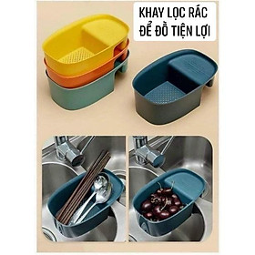 Khay Lọc Rác & Để Đồ Đa Năng Treo Bồn Rửa Bát - Hàng Chất Lượng