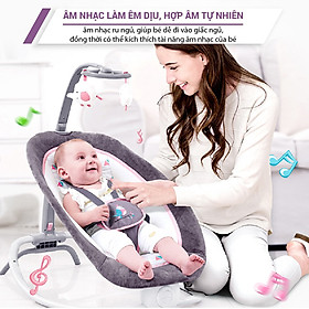 Ghế rung cho bé sơ sinh Mastela 6915/6917 có đồ chơi kèm nhạc trắng ru ngủ, 4 nấc điều chỉnh độ cao gọn nhẹ tiện lợi