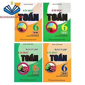 SÁCH - combo em học toán lớp 6 + bài tập - theo chương trình giáo dục phổ thông mới (bộ 4 cuốn)