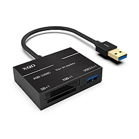 Super Speed Metal Card Reader Compatible with USB 3.0/2.0 XQD Card Adapter