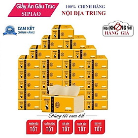 Thùng 30 Gói Giấy Ăn Gấu Trúc Siêu Dai, Thấm Nước Không Bị Bở Giấy (Hàng Nội địa Trung) 