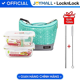 Mua Bộ Túi Hộp Cơm Thủy Tinh Chịu Nhiệt Lock&Lock 3EA LLG428M2 Dùng Được Trong Lò Vi Sóng  Máy Rửa Chén - Hàng Chính Hãng Tặng Combo Ống Hút + Cọ Rửa