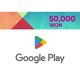 Hàn Quốc [Evoucher] Google Play Gift Card (Korea) 구글기프트카드 50,000 W.ON
