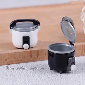 Mô Hình Nồi Cơm Điện Trang Trí Nhà Búp Bê tỉ lệ 1 12 Mini cooking vietnam