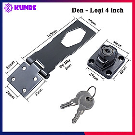 Mua Chốt Khóa Cửa Thẳng Kèm Khóa KUNBE Nhiều Kích Thước Thích Hợp Nhiều Loại Cửa