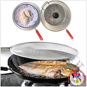 Tấm đậy chảo ngăn bỏng bắn dầu mỡ khi chiên rán an toàn