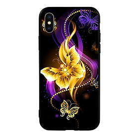Ốp lưng viền TPU cho điện thoại Iphone X - Butterfly 02