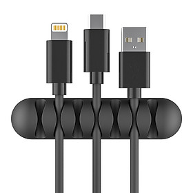 Phụ kiện giữ dây cáp sạc Giá Silicon mini cố định dây cáp sạc cho các thiết bị điện tử trên bàn làm việc - Hàng chính hãng