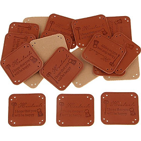 20 Pieces PU Leather Labels